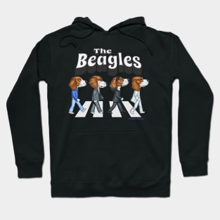 Classic street crossing by Beagles Dogs on a tee The Beagles Hoodie